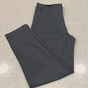 NWOT LOLE "Miles" Travel Chic Grey Straight Leg Active Pants Lightweight 12